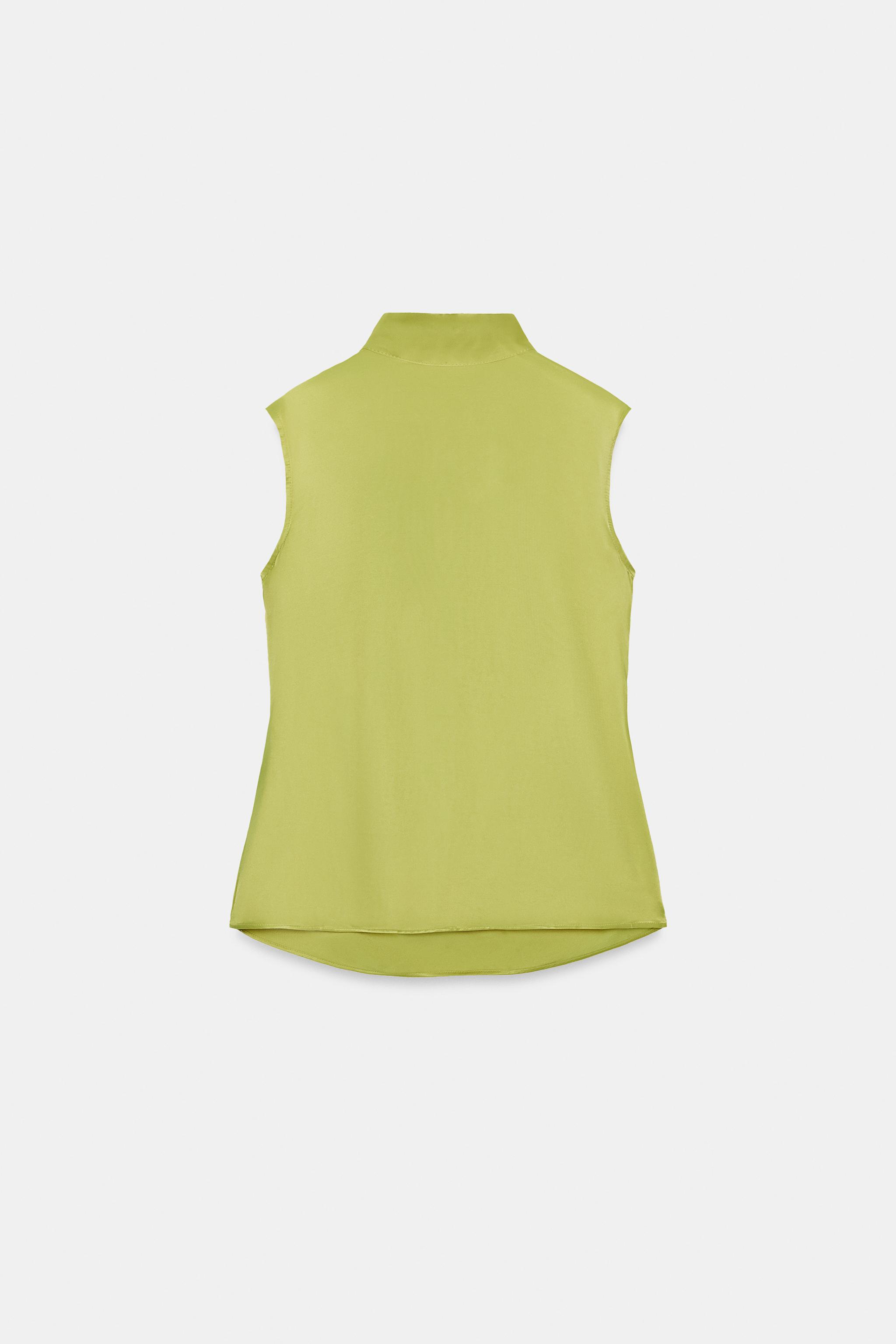 SATIN TIE TOP